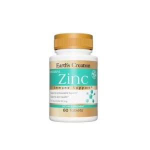 Earth's Creation Zinc Gluconate 50mg - 60 Tablets