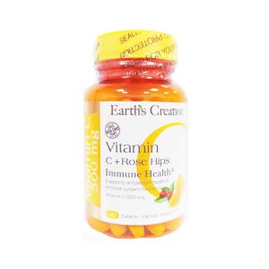 Earth's Creation Vitamin C 500mg with Rose Hips - 100 tablets