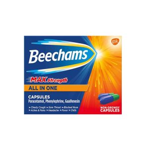 Beechams Max Strength All in One Cold and Flu Capsules