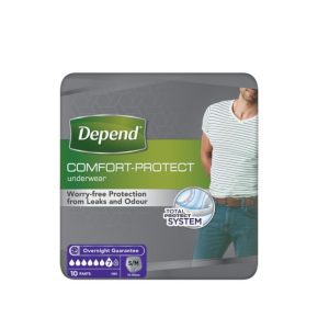Depend Men Lycra Adult Underwear (S-M) 10 Pack Level 7