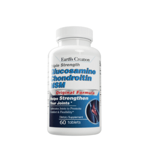 EARTH'S CREATION GLUCOSAMINE CHONDROTIN, MSM 1500 MG (per two tabs) - 60 TABLETS