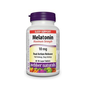 Webber Naturals Melatonin 10mg Dual Action