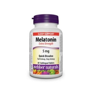 Webber Naturals Melatonin 5mg Sublingual