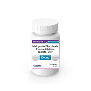 METOPROLOL EXTENDED RELEASE 100MG- 100's