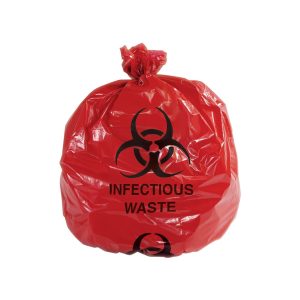 Red Biohazard Bags X-Large 55-60 Gallons- 50's