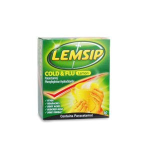 LEMSIP Cold and Flu Lemon x 10 Sachets