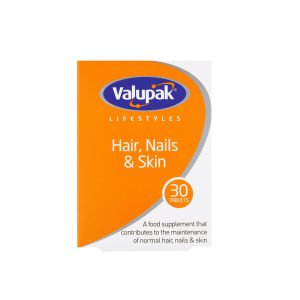 Valupak Hair, Skin and Nails One-a-Day Tablets - 30's