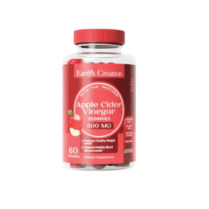 EARTH'S CREATION APPLE CIDER VINEGAR - 60 GUMMIES