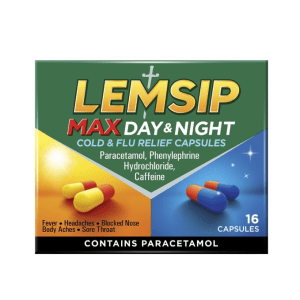 LEMSIP Max Cold & Flu Day & Night Caps