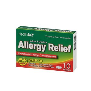 Health A2Z Allergy Relief Cetirizine HCI 10mg- 10 Tablets