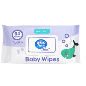 White Rain Baby Wipes Premium- 64 Wipes