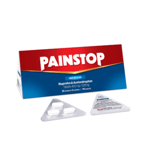 PAINSTOP (IBUPROFEN & ACETAMINOPHEN) 400MG/325MG CAPLETS- 25 X 3'S