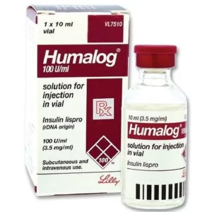 HUMALOG VIAL, 100 UNITS/ML - 10 ML