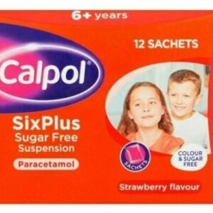 CALPOL SIXPLUS SUGAR & COLOUR FREE SACHETS