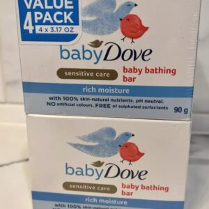 DOVE BABY BATHING BAR RICH MOISTURE - 4 PACK