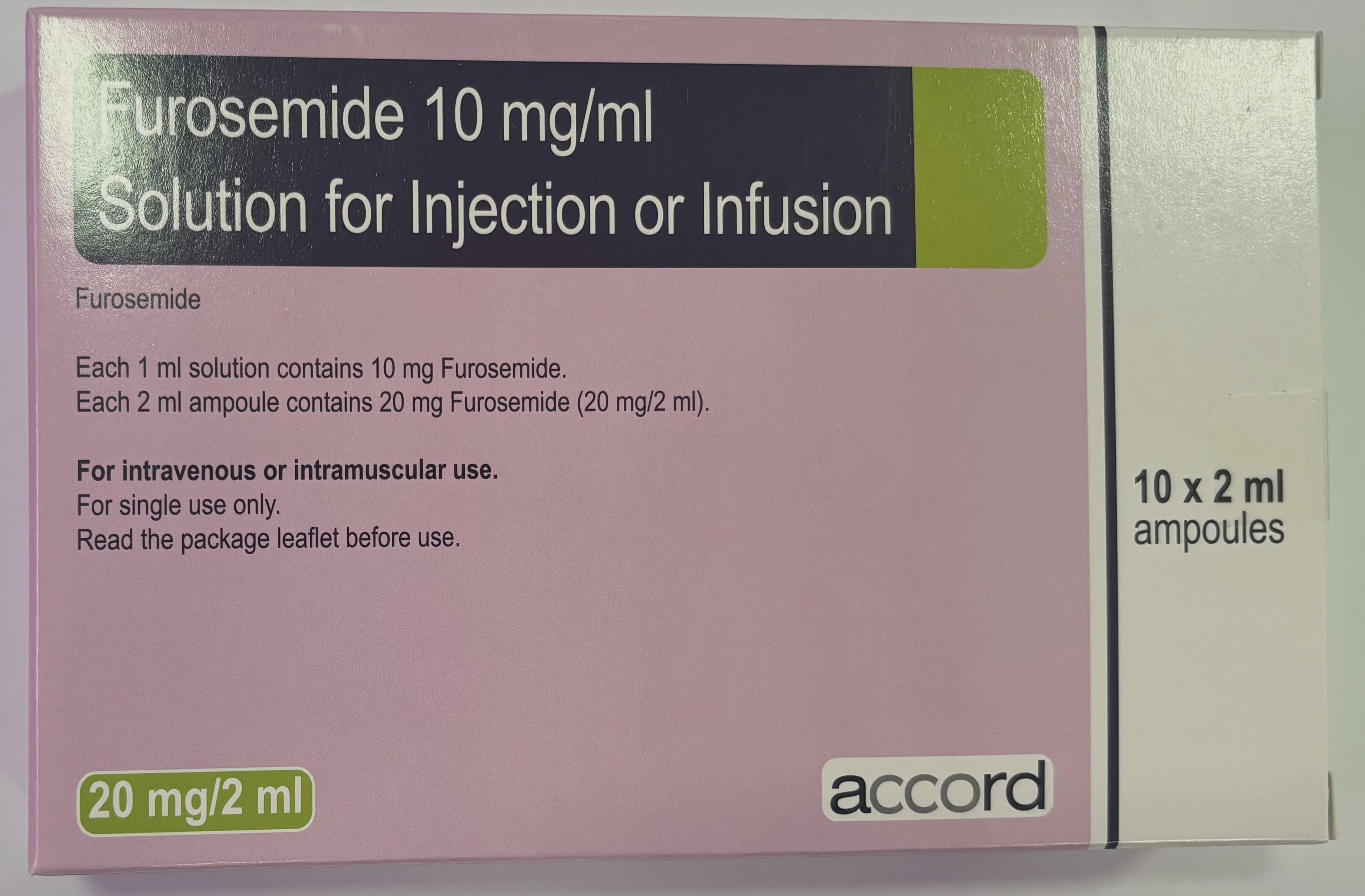 FUROSEMIDE 20MG/2ML