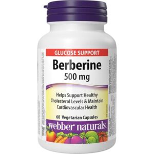 BERBERINE 500 MG, 60 CAPSULES