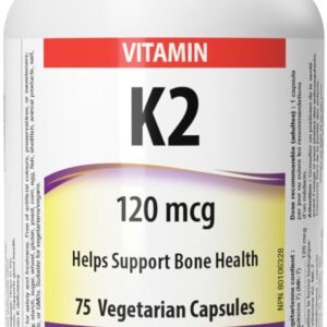 VITAMIN K2 120MCG - 75 CAPSULES